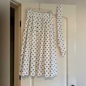 Polka dot A line skirt